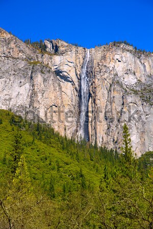 Yosemite Horsetail fall waterfall in spring California Stock photo © lunamarina