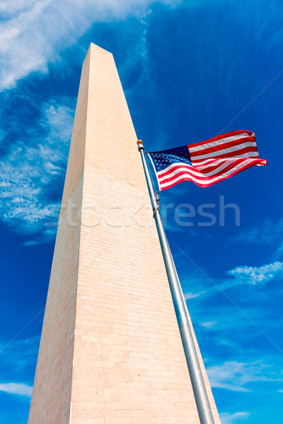 Stok fotoğraf: Washington · Anıtı · bölge · Bina · şehir · mavi · mermer
