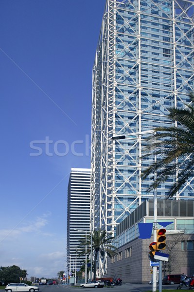 Barcellona villa edifici grattacieli Spagna ufficio Foto d'archivio © lunamarina