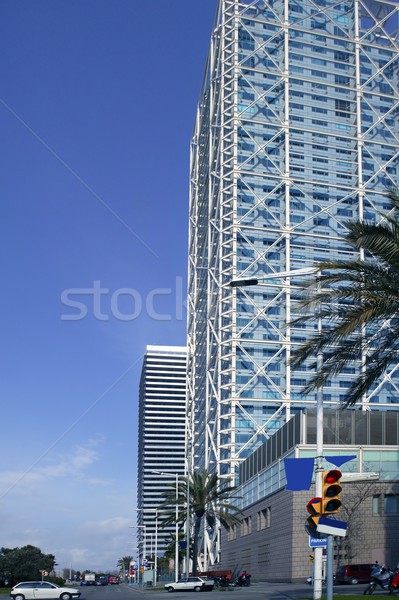 Stockfoto: Barcelona · villa · gebouwen · wolkenkrabbers · Spanje · kantoor