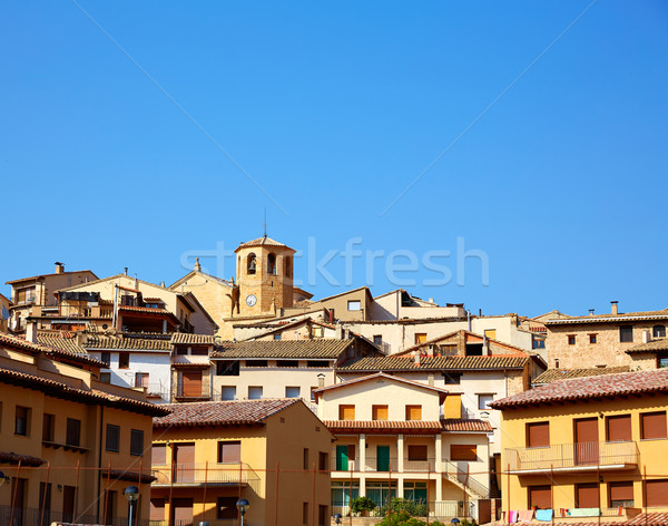Beceite village in Teruel Spain in Matarrana Stock photo © lunamarina