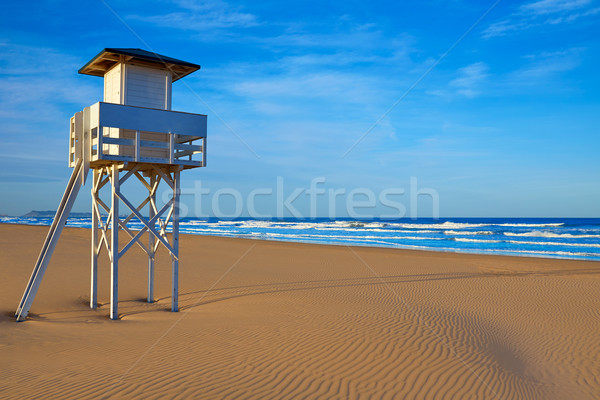 Strand Valencia Spanje middellandse zee hemel natuur Stockfoto © lunamarina