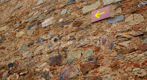 Via de la Plata sign and Saint James way Caceres  Stock photo © lunamarina