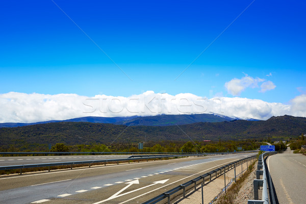 Via de la Plata road autovia A-66 in Spain Stock photo © lunamarina
