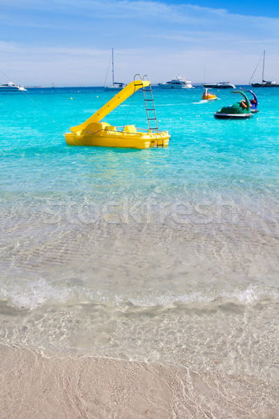 Ibiza Ses Salines south turquoise beach Stock photo © lunamarina