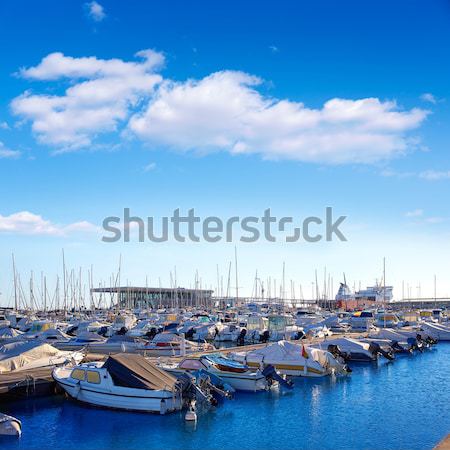 Jachthaven haven Spanje boten zonnige Blauw Stockfoto © lunamarina