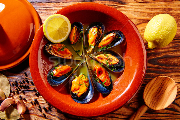 [[stock_photo]]: Tapas · vapeur · Espagne · poissons · dîner