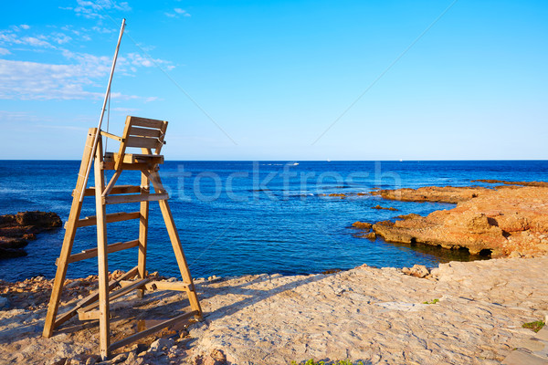 Denia Las Rotas beach in Mediterranean Spain Stock photo © lunamarina