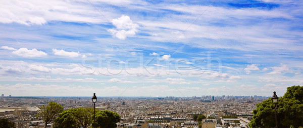 Paris orizont montmartre Franta cer Imagine de stoc © lunamarina