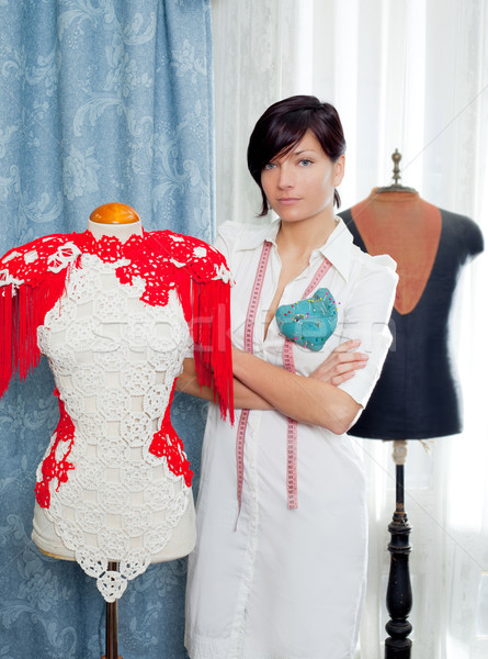 Manekin pracy domu zawodowych moda projektant Zdjęcia stock © lunamarina