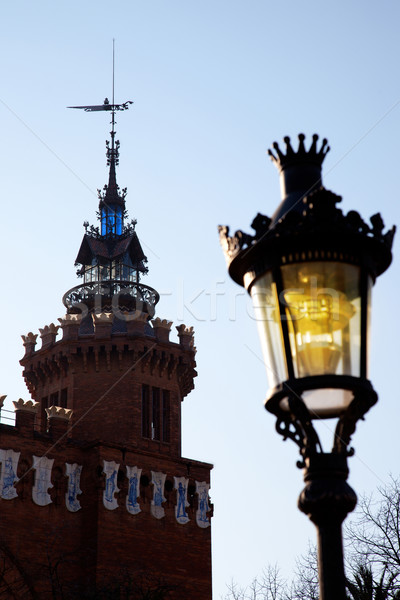 Barcelona Ciudadela Three Dragon Castle Stock photo © lunamarina