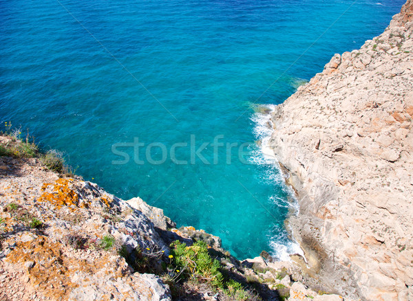 Balearic Mediterranean sea high view from Barbaria Stock photo © lunamarina