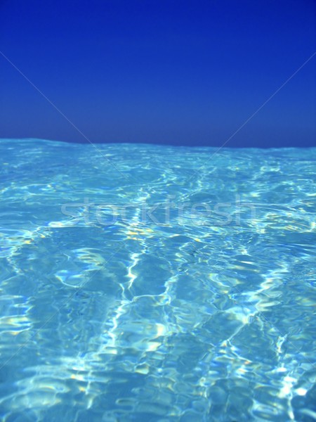 Caribbean sea blue turquoise water in Cancun Stock photo © lunamarina