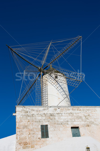 Ciutadella Es Moli windmill in Ciudadela Menorca Stock photo © lunamarina