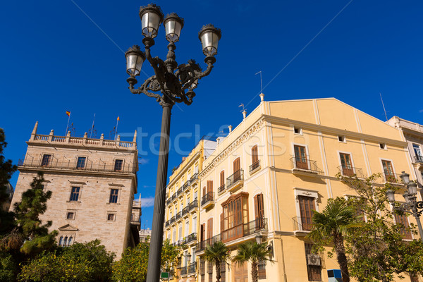 Foto stock: Valência · la · praça · Palau · Espanha · cidade