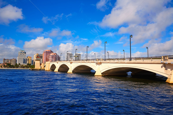 Stock photo: Palm Beach skyline  royal Park bridge Florida