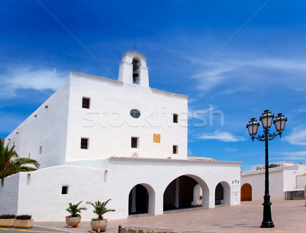 Ibiza Sant Josep de sa Talaia San Jose white church Stock photo © lunamarina