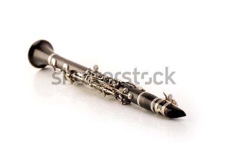 Black clarinet isolated on white Stock photo © lunamarina