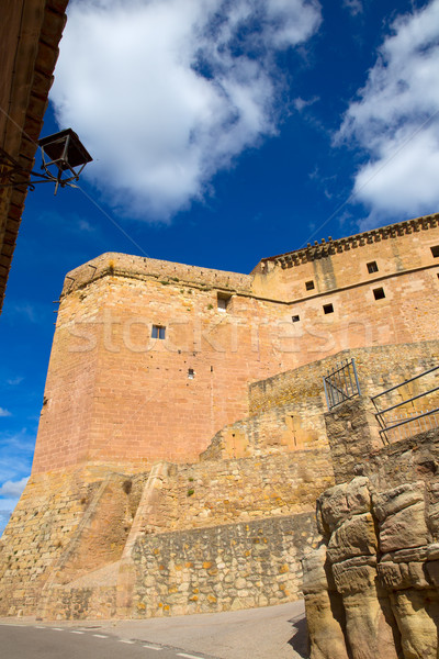 Muszlim kastély Spanyolország kék napos égbolt Stock fotó © lunamarina
