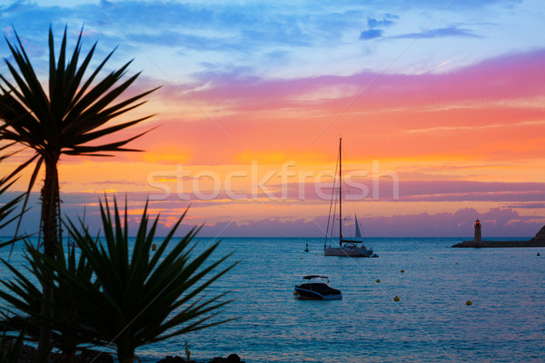 Majorque port coucher du soleil Espagne mer [[stock_photo]] © lunamarina