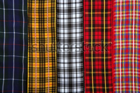 Scottish tartan fabric tapes pattern background Stock photo © lunamarina