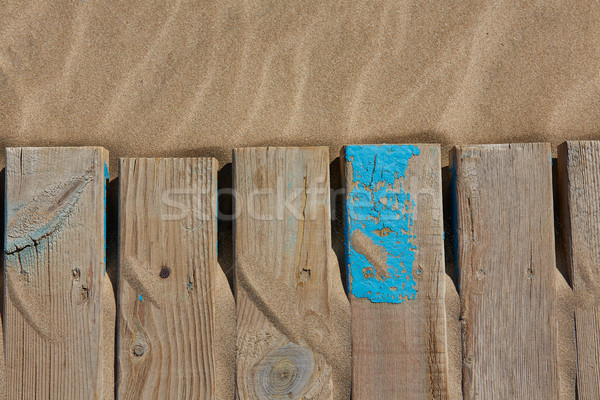 Strandsand Textur Holz Streifen verwitterten Stock foto © lunamarina
