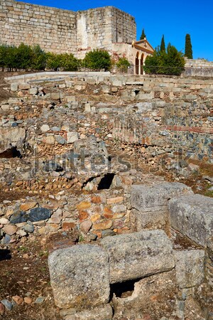 Twierdza ściany Hiszpania la sposób zamek Zdjęcia stock © lunamarina