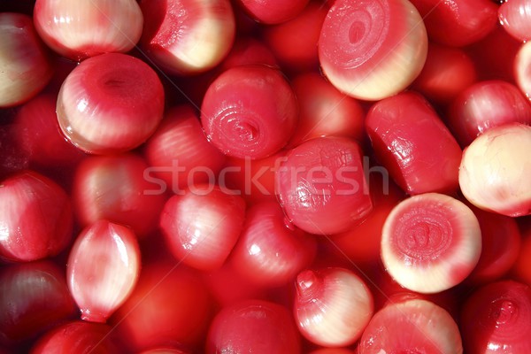 vinegar onion red spicy texture in market Stock photo © lunamarina