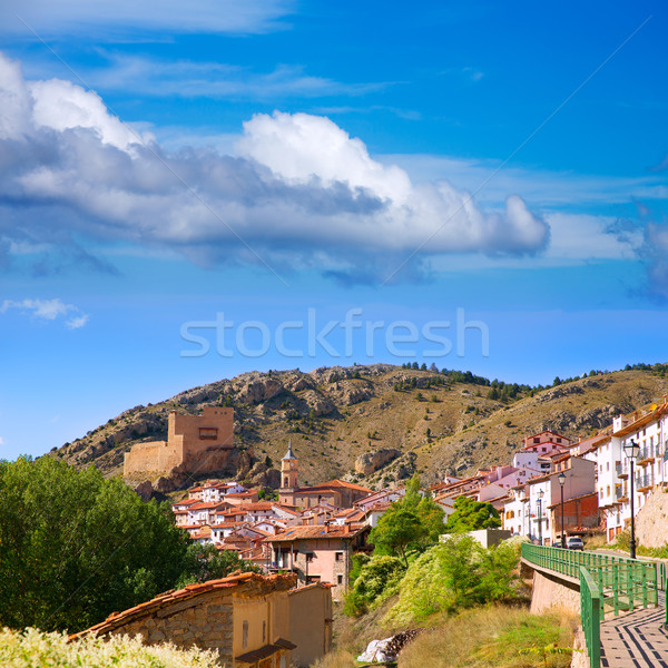 Alcala de la Selva in Teruel village near Virgen de la Vega Stock photo © lunamarina