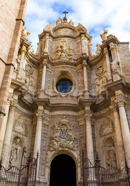 ストックフォト: バレンシア · 大聖堂 · ラ · 広場 · スペイン