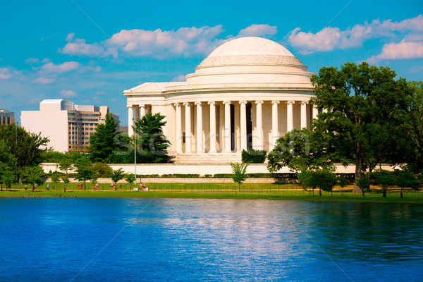 Foto stock: Washington · DC · EUA · céu · edifício · cidade · azul
