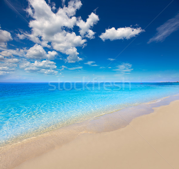ストックフォト: フロリダ · 裸足 · ビーチ · 米国 · 雲 · 海