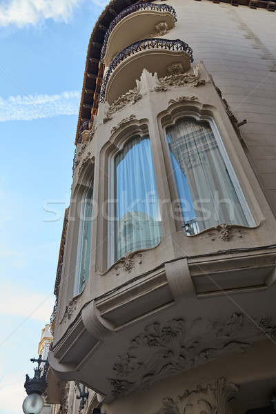LA utca Valencia Spanyolország nyár épületek Stock fotó © lunamarina