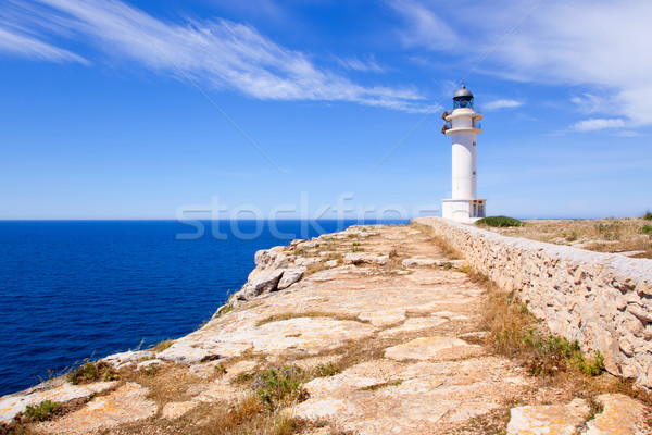 Barbaria Cape lighthouse in Formentera island Stock photo © lunamarina
