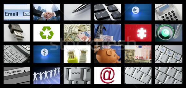 Futuristic Digital Age TV and Channels Background Stock photo © lunamarina