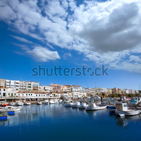 Ciutadella Menorca marina Port boats Balearic islands Stock photo © lunamarina