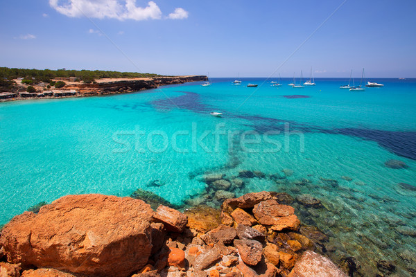 Formentera Cala Saona beach Balearic Islands Stock photo © lunamarina