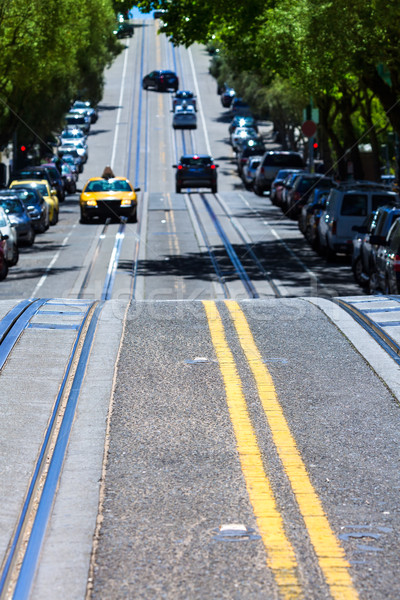 サンフランシスコ 通り 丘 カリフォルニア 米国 道路 ストックフォト © lunamarina