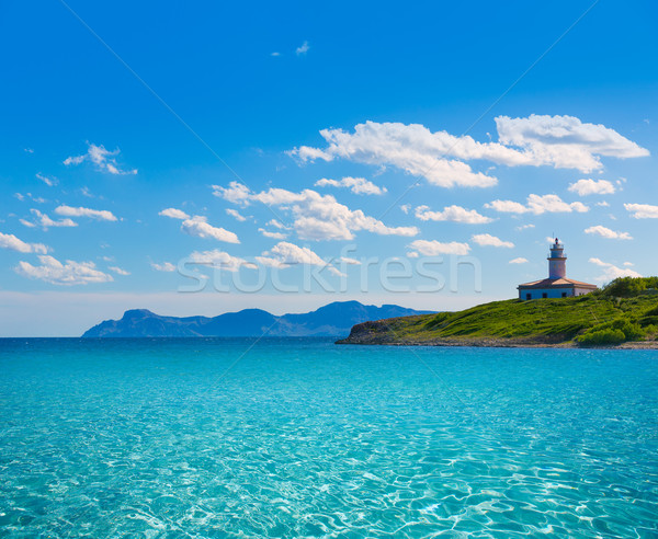 Platja de Alcudia Aucanada beach in Mallorca Stock photo © lunamarina