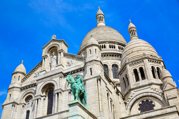 Сток-фото: Монмартр · Париж · Франция · город · синий · городского