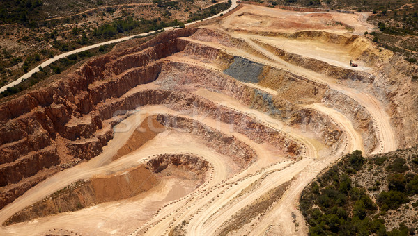 Aerial view of a quarry in Valencia Spain Stock photo © lunamarina