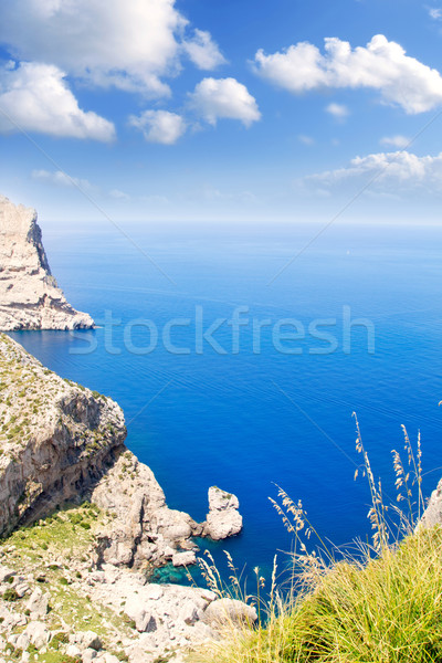 Mer vue majorque élevé bleu [[stock_photo]] © lunamarina