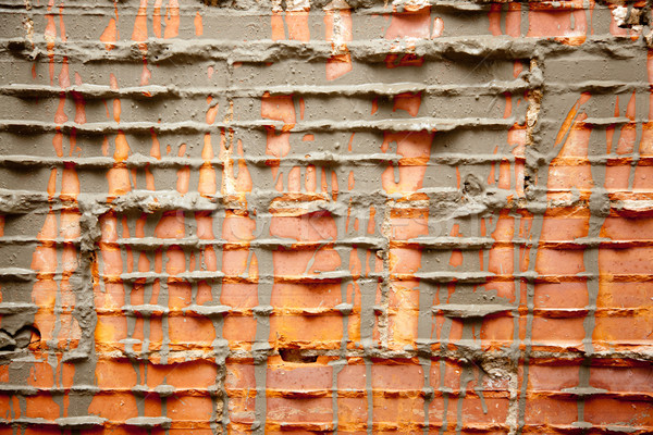 broken bricks in brickwall in wall restoration Stock photo © lunamarina