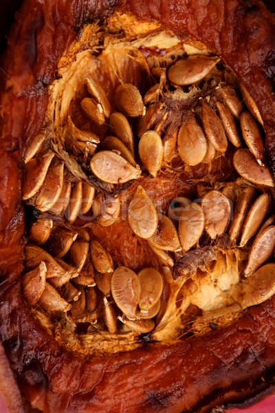 Oven baked pumpkin with seeds Stock photo © lunamarina
