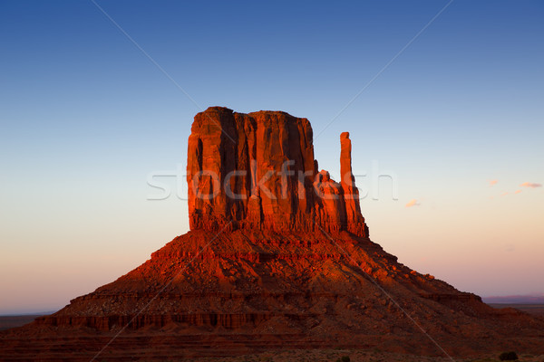 Tal Westen Sonnenuntergang Himmel blauer Himmel Utah Stock foto © lunamarina