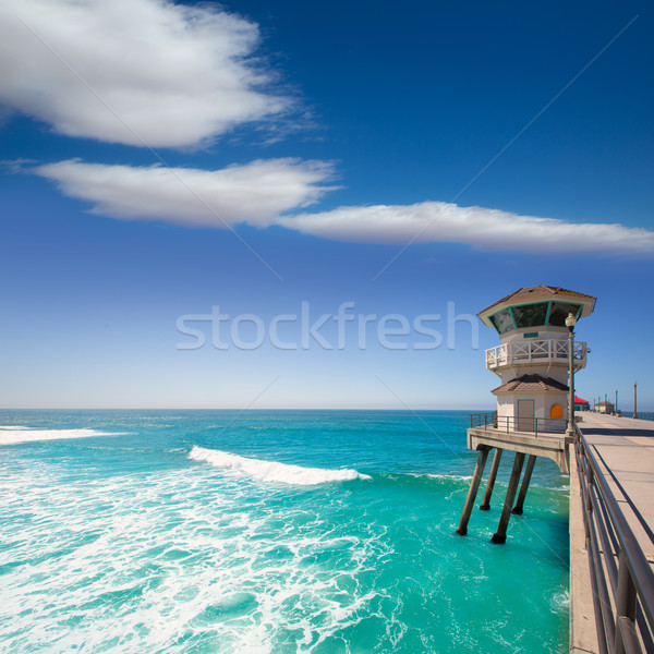 Foto d'archivio: Spiaggia · principale · bagnino · torre · surf · città