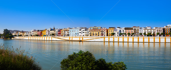 Triana barrio of Seville panoramic Andalusia Stock photo © lunamarina