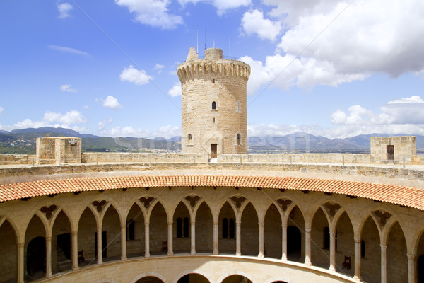 Kasteel majorca toren muur brug architectuur Stockfoto © lunamarina