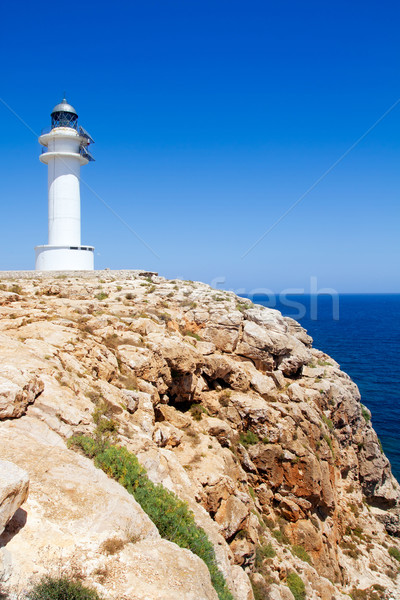 Barbaria Cape lighthouse in formentera island Stock photo © lunamarina