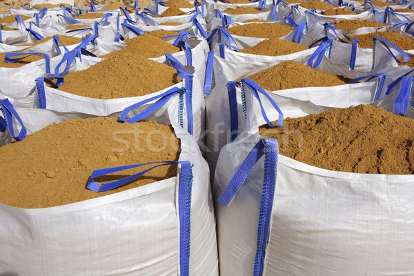 sandbag white big bag sand sacks quarry Stock photo © lunamarina